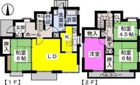 香椎台1丁目貸家の間取り画像