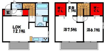 フォーチュネットハウス B棟の間取り画像