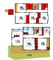天神7丁目戸建の間取り画像