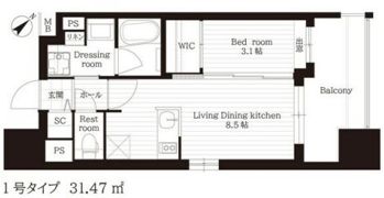 アプリークス平尾山荘通りの間取り画像