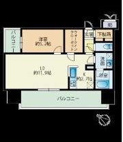 RJRプレシア天神サウスの間取り画像