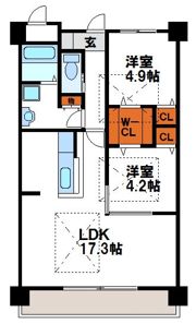 ルネス福間駅前Aの間取り画像