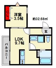 ウェリス南福岡の間取り画像