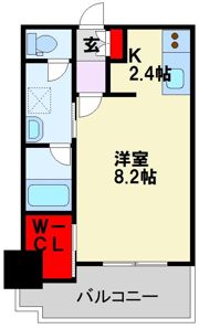RJRプレシア博多駅前の間取り画像