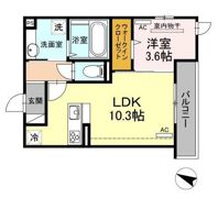 D-roomメゾン空港通の間取り画像