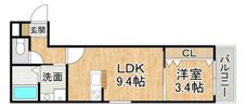 ラ・ペーシュ福工大前の間取り画像