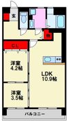 プリオール長丘の間取り画像