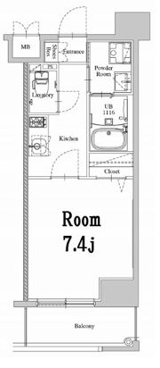エンクレスト天神WESTの間取り画像