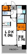エンクレスト薬院大通の間取り画像