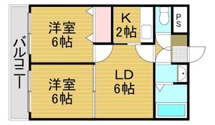 エステートモア大濠VIの間取り画像