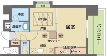 エステートモア天神マリーナの間取り画像