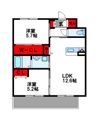 Sun Pearl Hills（サンパールヒルズ）の間取り画像