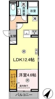 LIBERTY CITY TAKAMIYAの間取り画像