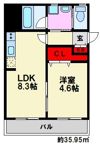 レブリアント大橋南の間取り画像