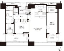 アイランドシティオーシャン＆フォレストタワーレジデンス WEの間取り画像