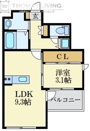 アイディール博多の間取り画像