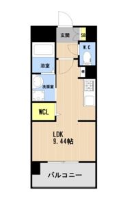 LIBTH箱崎宮前の間取り画像