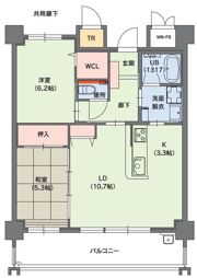 クラシオン小笹山手6番館の間取り画像