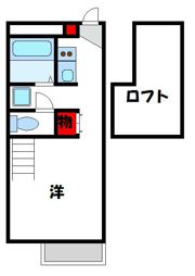 レオパレス空港南の間取り画像