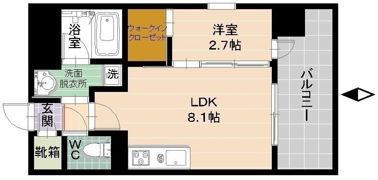 クロロ ザ グランド リバーの間取り画像