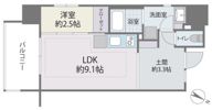 デュオフラッツ西新EASTの間取り画像