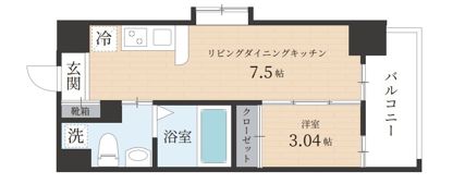ルネッサンス21赤坂けやき通りの間取り画像