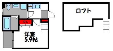チェルカーレ箱崎の間取り画像