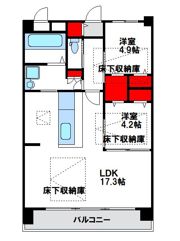 RENACE（ルネス）福間駅前Aの間取り画像
