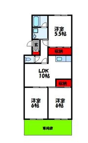 カーサ内橋の間取り画像