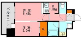 エンクレスト博多駅前ARTの間取り画像