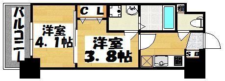 グランフォーレ桜坂ステーションプラザの間取り画像
