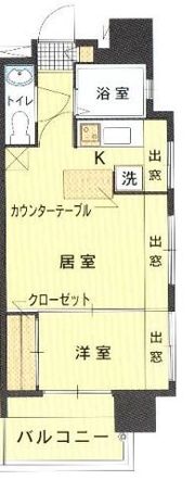 エステート・モア・天神サクセスの間取り画像