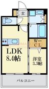 エンクレスト天神GLEEの間取り画像