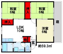 サンビレッジ二日市 Cの間取り画像