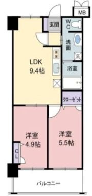 プレスタイル博多EASTの間取り画像