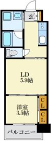 RJRプレシア百年橋の間取り画像