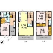 D-room室見 壱番館の間取り画像