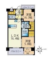 ライフ姪の浜の間取り画像