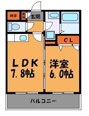 ベイシック大名の間取り画像