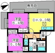 ウイング別府の間取り画像