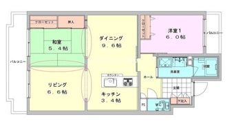 藤和高宮コープの間取り画像