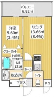 クラシックコート鳥飼の間取り画像
