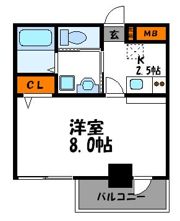 ローズモント・フレア薬院の間取り画像