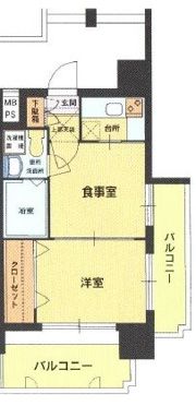 エステート・モア・大手門の間取り画像