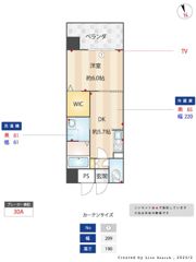 ニューガイアリルーム九大病院前No.66の間取り画像