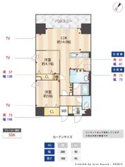 インシグニア渡辺通の間取り画像