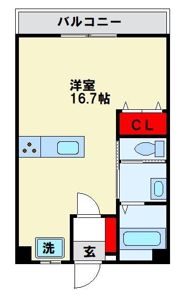 駅南第1ケイコービルの間取り画像
