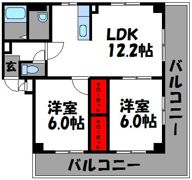リバティベル箱崎の間取り画像