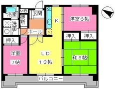 サクセス諸岡の間取り画像