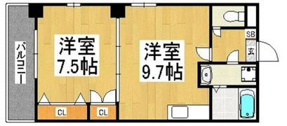エミネンス住吉の間取り画像